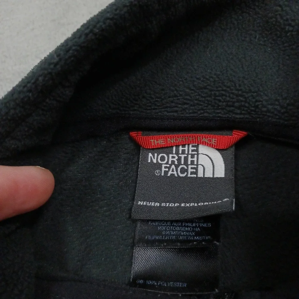 North Face Sweater Mens XL BLack Fleece 1/4 Zip Pullover Outdoor